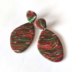 Karácsonyi Kavalkád fülbevaló - ékszer - fülbevaló - lógó fülbevaló - Meska.hu