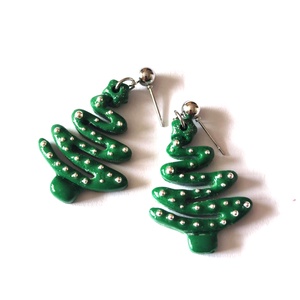 Csillogó Fenyővarázs fülbevaló - ezüst - ékszer - fülbevaló - lógó fülbevaló - Meska.hu