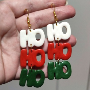 Ho-Ho-Ho Hangulat fülbevaló - ékszer - fülbevaló - lógó fülbevaló - Meska.hu