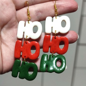 Ho-Ho-Ho Hangulat fülbevaló - ékszer - fülbevaló - lógó fülbevaló - Meska.hu
