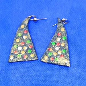 Csillogó Fenyő fülbevaló - ékszer - fülbevaló - lógó fülbevaló - Meska.hu