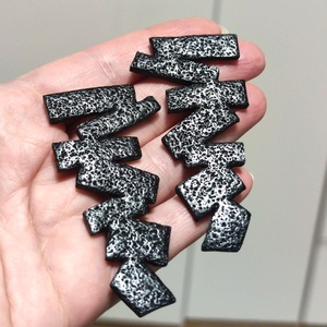 Fekete Szimfónia fülbevaló - ékszer - fülbevaló - lógó fülbevaló - Meska.hu