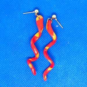 Tűztánc fülbevaló - ékszer - fülbevaló - lógó fülbevaló - Meska.hu