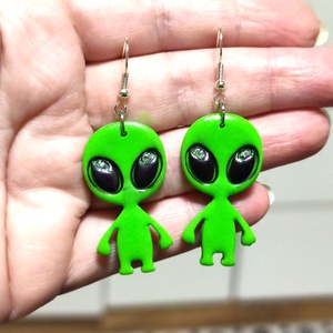 Hello Earthling fülbevaló - ékszer - fülbevaló - lógó fülbevaló - Meska.hu