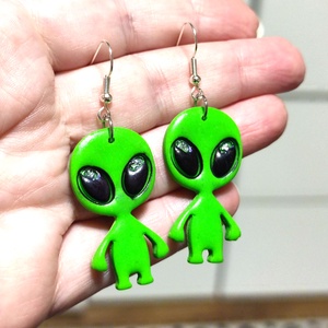 Hello Earthling fülbevaló - ékszer - fülbevaló - lógó fülbevaló - Meska.hu