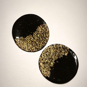 Arany Éjfél fülbevaló, Ékszer, Fülbevaló, Lógó fülbevaló, Ékszerkészítés, MESKA