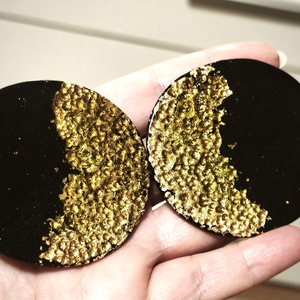 Arany Éjfél fülbevaló - ékszer - fülbevaló - lógó fülbevaló - Meska.hu