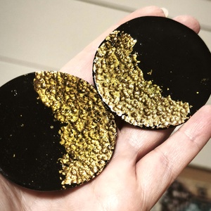 Arany Éjfél fülbevaló - ékszer - fülbevaló - lógó fülbevaló - Meska.hu