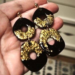 Arany suttogás fülbevaló - ékszer - fülbevaló - lógó fülbevaló - Meska.hu