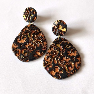 Csipke rézvarázs fülbevaló - ékszer - fülbevaló - lógó fülbevaló - Meska.hu