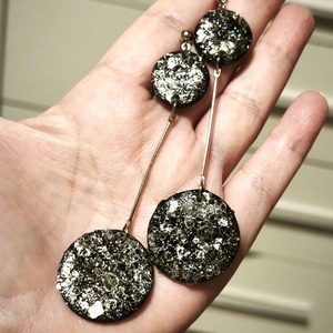 Éjfény Csillanás fülbevaló - ékszer - fülbevaló - lógó fülbevaló - Meska.hu