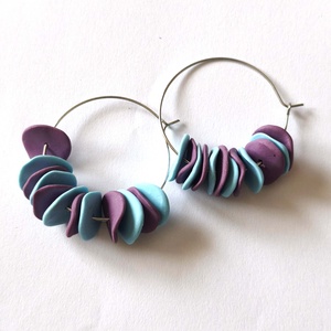 Hűvös Színritmus Karika fülbevaló - ékszer - fülbevaló - karika fülbevaló - Meska.hu