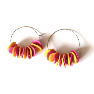 Napfény Színritmus Karika fülbevaló - ékszer - fülbevaló - karika fülbevaló - Meska.hu