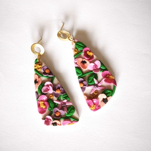 Szirmok Tánca fülbevaló - ékszer - fülbevaló - lógó fülbevaló - Meska.hu