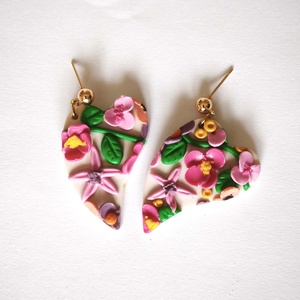 Szívbe Zárt Tavasz fülbevaló - ékszer - fülbevaló - lógó fülbevaló - Meska.hu