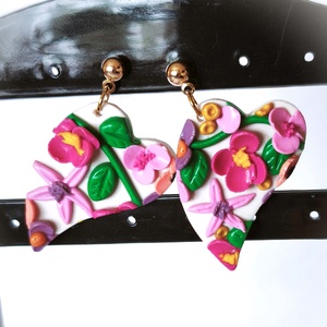 Szívbe Zárt Tavasz fülbevaló - ékszer - fülbevaló - lógó fülbevaló - Meska.hu