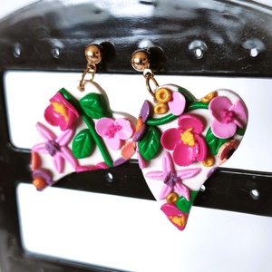 Szívbe Zárt Tavasz fülbevaló - ékszer - fülbevaló - lógó fülbevaló - Meska.hu