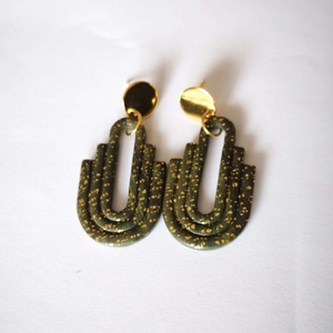 Aranymoha Ív fülbevaló - ékszer - fülbevaló - lógó fülbevaló - Meska.hu