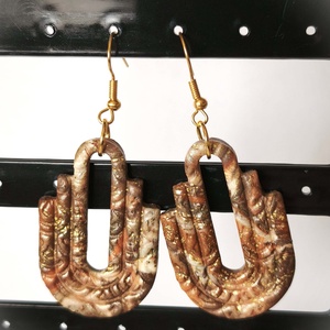 Aranyhomok Ölelés fülbevaló - ékszer - fülbevaló - lógó fülbevaló - Meska.hu