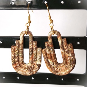 Aranyhomok Ölelés fülbevaló - ékszer - fülbevaló - lógó fülbevaló - Meska.hu