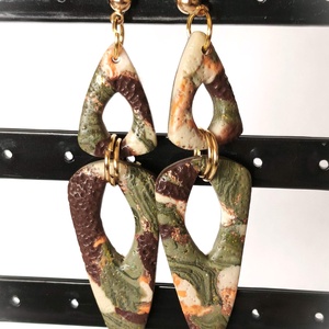 Mohaarany Elegancia fülbevaló - ékszer - fülbevaló - lógó fülbevaló - Meska.hu