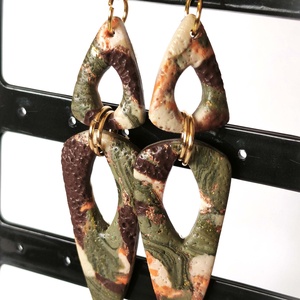 Mohaarany Elegancia fülbevaló - ékszer - fülbevaló - lógó fülbevaló - Meska.hu