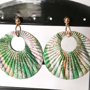 Smaragd Szellő fülbevaló - ékszer - fülbevaló - lógó fülbevaló - Meska.hu