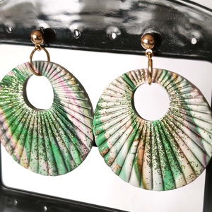 Smaragd Szellő fülbevaló - ékszer - fülbevaló - lógó fülbevaló - Meska.hu