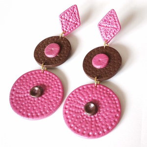 Málnás Trüffel fülbevaló - ékszer - fülbevaló - lógó fülbevaló - Meska.hu