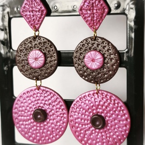 Málnás Trüffel fülbevaló - ékszer - fülbevaló - lógó fülbevaló - Meska.hu