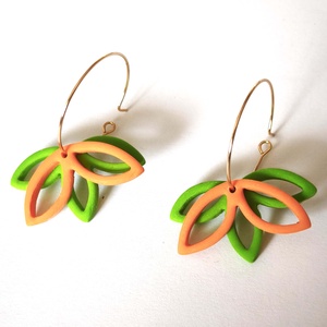 Citrus Breeze fülbevaló, Ékszer, Fülbevaló, Lógó fülbevaló, Ékszerkészítés, Gyurma, MESKA