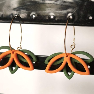 Mandarinkert fülbevaló - ékszer - fülbevaló - lógó fülbevaló - Meska.hu