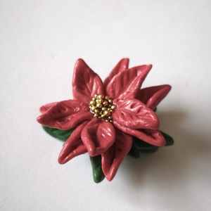 Mikulásvirág medál  - ékszer - nyaklánc - medál - Meska.hu