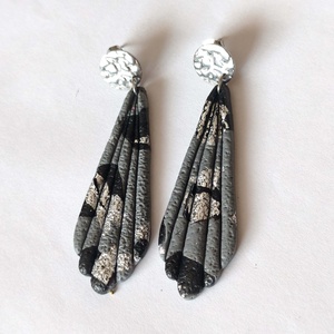 Ezüst Harmónia fülbevaló - ékszer - fülbevaló - lógó fülbevaló - Meska.hu