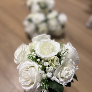 Fehér elegancia menyasszonyi csokor - esküvő - menyasszonyi- és dobócsokor - Meska.hu