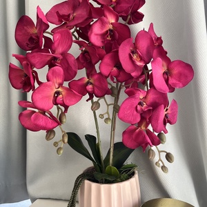 Örögvirg élethű selyem orchidea kaspóban - otthon & életmód - dekoráció - virágdísz és tartó - csokor & virágdísz - Meska.hu