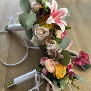 Üde esküvői szett - rendelésre - esküvő - menyasszonyi- és dobócsokor - Meska.hu