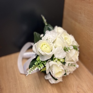 Fehér elegancia 2026 menyasszonyi csokor - esküvő - menyasszonyi- és dobócsokor - Meska.hu