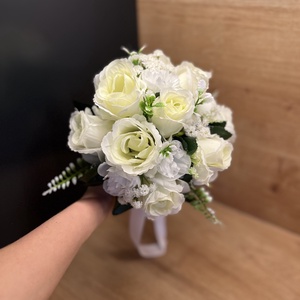 Fehér elegancia 2026 menyasszonyi csokor - esküvő - menyasszonyi- és dobócsokor - Meska.hu