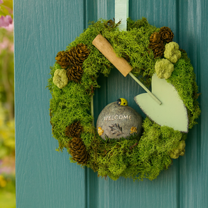 Moha ajtódísz, kopogtató természetes hatású, Otthon & Életmód, Dekoráció, Ajtó- és ablak dekoráció, Ajtódísz & Kopogtató, Virágkötés, MESKA