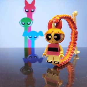 Powerpuff Girls Minifig karkötő - ékszer - karkötő - karkötő medállal - Meska.hu