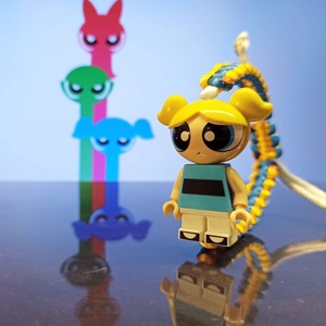 Powerpuff Girls Minifig karkötő - ékszer - karkötő - karkötő medállal - Meska.hu