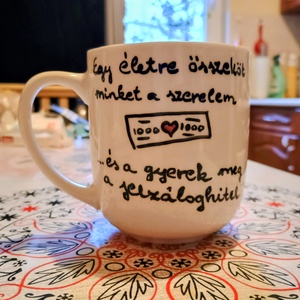  kézzel festett bögre szerelem, Otthon & Életmód, Konyhafelszerelés, tálalás, Tálalás, Bögre & Csésze, , MESKA
