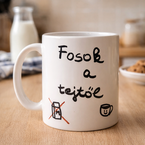 Fosok a tejtől � vicces laktózérzékeny bögre - Meska.hu