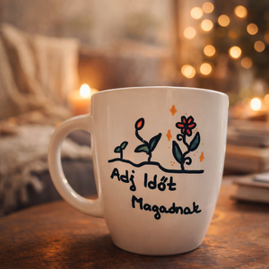 Adj időt magadnak - kedves bögre  - Meska.hu