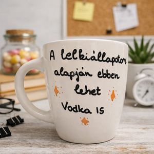 Kézzel festett humoros bögre � A lelkiállapotom alapján - Meska.hu
