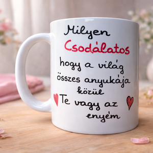 Megható, anyák napi bögre - feliratos ajándék anyának , Otthon & Életmód, Konyhafelszerelés, tálalás, Tálalás, Bögre & Csésze, , MESKA