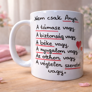 Megható, anyák napi bögre - feliratos ajándék anyának , Otthon & Életmód, Konyhafelszerelés, tálalás, Tálalás, Bögre & Csésze, , MESKA