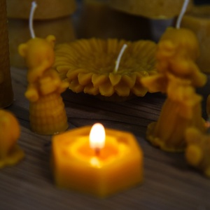 Méhviasz gyertya kerek - otthon & életmód - gyertya, illat, aroma - gyertya - Meska.hu