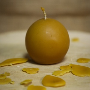 Méhviasz gyertya adventi gömb, Otthon & Életmód, Gyertya, illat, aroma, Gyertya, , MESKA